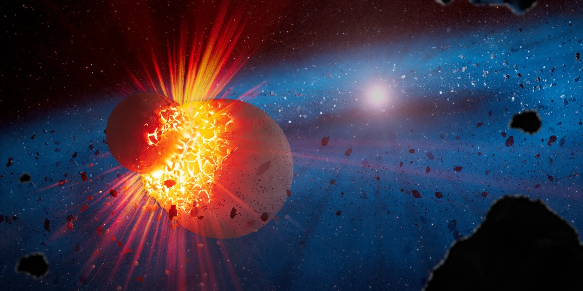 Extrém törmelékkorong (művészi illusztráció). Forrás: NASA, ESA, CSA, Joseph Olmsted (STScI)