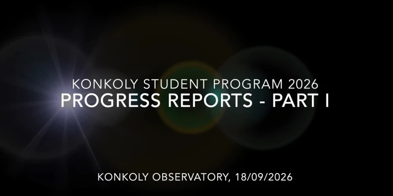 2026/1 Konkoly demonstrátor beszámolók
