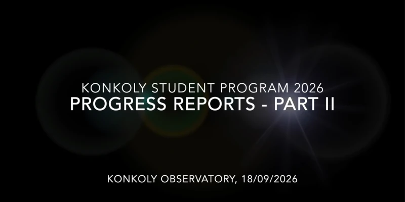 2026/2 Konkoly demonstrátor beszámolók